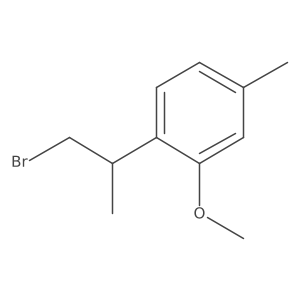 1-(1-Bromopropan-2-yl)-2-methoxy-4-methylbenzene结构式