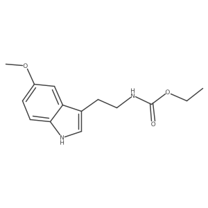 Ethyl [2-(5-methoxy-1h-indol-3-yl)ethyl]carbamate结构式