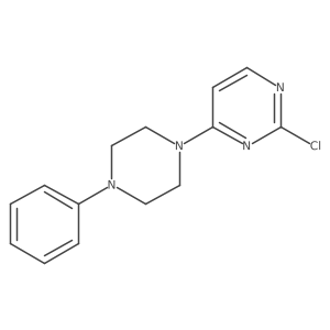 2-Chloro-4-(4-phenylpiperazin-1-yl)pyrimidine结构式