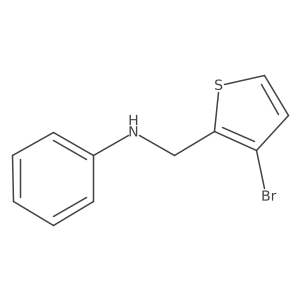 n-((3-Bromothiophen-2-yl)methyl)aniline结构式
