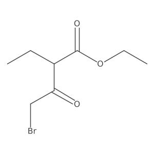 Ethyl 4-bromo-2-ethyl-3-oxobutanoate Structure