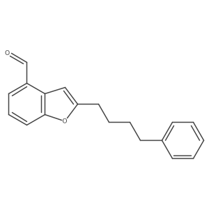 2-(4-Phenylbutyl)-4-benzofurancarboxaldehyde结构式