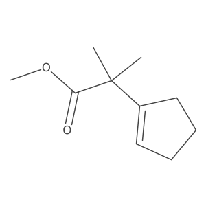 Methyl 2-cyclopentenyl-2-methylpropanoate结构式