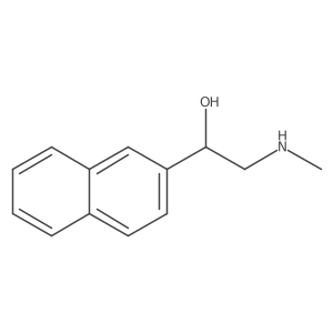 2-Methylamino-1-naphthalen-2-yl-ethanol Structure