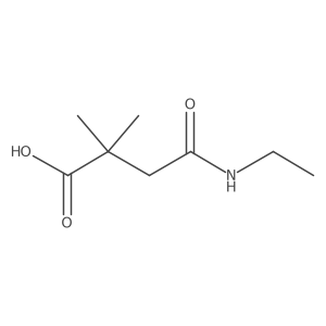4-(Ethylamino)-2,2-dimethyl-4-oxobutanoic acid Structure