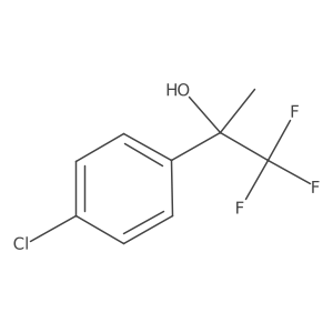 4-Chloro-alpha-methyl-alpha-(trifluoromethyl)benzyl alcohol Structure