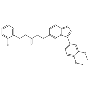N-(2-chlorobenzyl)-2-((3-(3,4-dimethoxyphenyl)-[1,2,4]triazolo[4,3-b]pyridazin-6-yl)thio)acetamide Structure