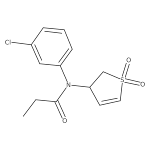 N-(3-chlorophenyl)-N-(1,1-dioxido-2,3-dihydrothien-3-yl)propanamide Structure