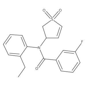 N-(1,1-dioxido-2,3-dihydrothiophen-3-yl)-N-(2-ethylphenyl)-3-fluorobenzamide Structure