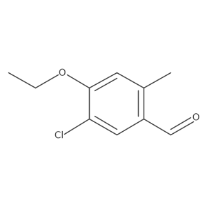 5-Chloro-4-ethoxy-2-methylbenzaldehyde结构式