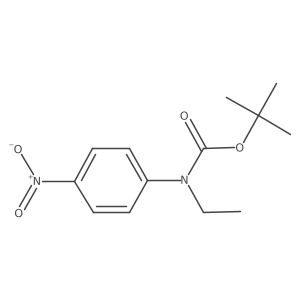 tert-butyl N-ethyl-N-(4-nitrophenyl)carbamate结构式