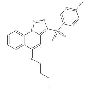 N-Butyl-3-(4-methylbenzenesulfonyl)-[1,2,3]triazolo[1,5-A]quinazolin-5-amine结构式