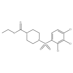 Ethyl 4-[(2,3,4-trichlorophenyl)sulfonyl]piperazinecarboxylate Structure