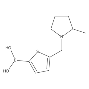 {5-[(2-Methyl-1-pyrrolidinyl)methyl]-2-thienyl}boronic acid Structure