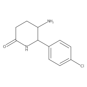 5-Amino-6-(4-chlorophenyl)-2-piperidinone Structure