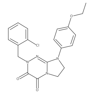 2-(2-chlorobenzyl)-8-(4-ethoxyphenyl)-7,8-dihydroimidazo[2,1-c][1,2,4]triazine-3,4(2H,6H)-dione结构式