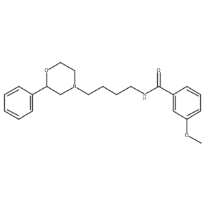 3-methoxy-N-(4-(2-phenylmorpholino)butyl)benzamide结构式