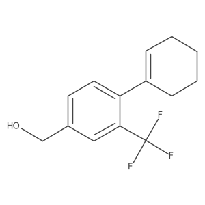 (4-Cyclohexen-1-yl-3-trifluoromethylphenyl)methanol结构式