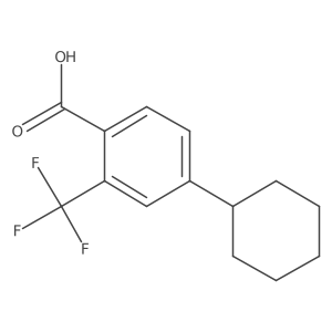 4-(Cyclohexyl)-2-(trifluoromethyl)benzoic acid结构式