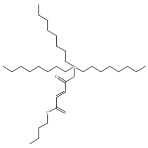 Trioctyltin butyl maleate Structure