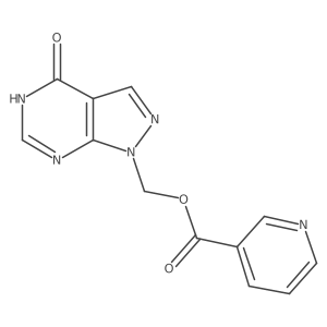 Allopurinol, 1-[nicotinoyloxymethyl]- Structure