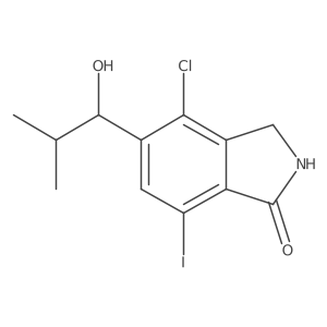 1h-Isoindol-1-one,4-chloro-2,3-dihydro-5-(1-hydroxy-2-methylpropyl)-7-iodo-结构式