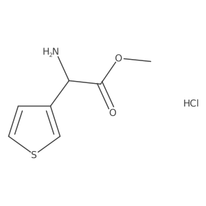 Methyl 2-amino-2-(thiophen-3-yl)acetate hydrochloride Structure