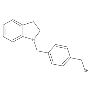 (4-(2,3-Dihydroindol-1-ylmethyl)phenyl)methanol结构式
