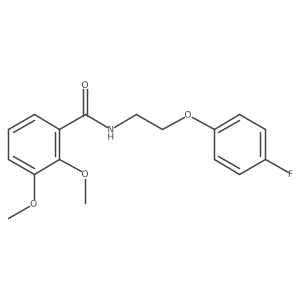 COc1cccc(C(=O)NCCOc2ccc(F)cc2)c1OC结构式
