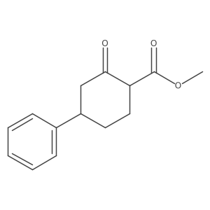 Methyl 2-oxo-4-phenylcyclohexanecarboxylate结构式