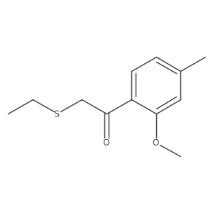 2-(Ethylsulfanyl)-1-(2-methoxy-4-methylphenyl)ethan-1-one Structure