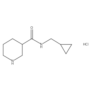 N-(cyclopropylmethyl)piperidine-3-carboxamide hydrochloride Structure