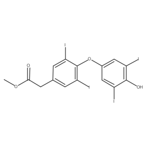 Methyl [4-(4-hydroxy-3,5-diiodophenoxy)-3,5-diiodophenyl]acetate结构式