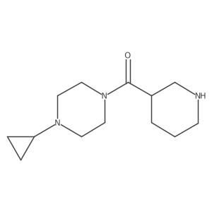 1-Cyclopropyl-4-(piperidine-3-carbonyl)piperazine结构式