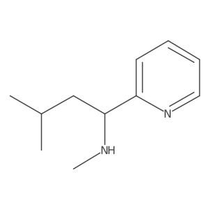 Methyl[3-methyl-1-(pyridin-2-yl)butyl]amine结构式