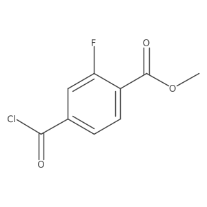 Methyl 4-(chlorocarbonyl)-2-fluorobenzoate Structure