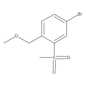 4-Bromo-2-methanesulfonyl-1-methoxymethyl-benzene Structure