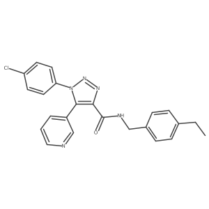 1-(4-chlorophenyl)-N-(4-ethylbenzyl)-5-(pyridin-3-yl)-1H-1,2,3-triazole-4-carboxamide Structure