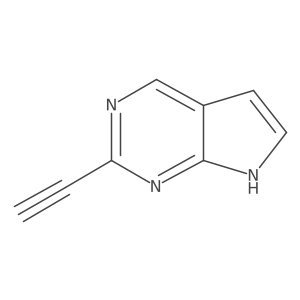 2-ethynyl-7H-pyrrolo[2,3-d]pyrimidine Structure