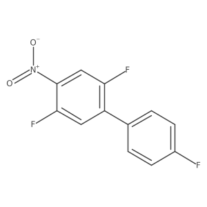 1,4-Difluoro-2-(4-fluorophenyl)-5-nitrobenzene Structure