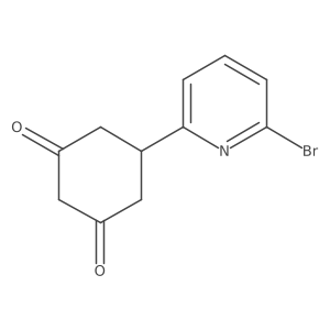 5-(6-Bromopyridin-2-yl)cyclohexane-1,3-dione结构式