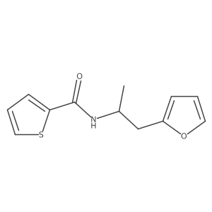 N-[2-(2-furyl)-1-methyl-ethyl]thiophene-2-carboxamide结构式