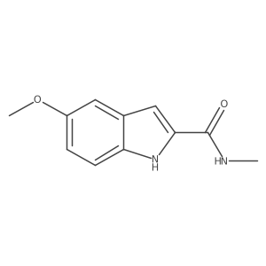 5-methoxy-N-methyl-1H-indole-2-carboxamide结构式