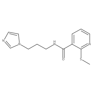 N-[3-(1H-imidazol-1-yl)propyl]-2-(methylsulfanyl)pyridine-3-carboxamide Structure