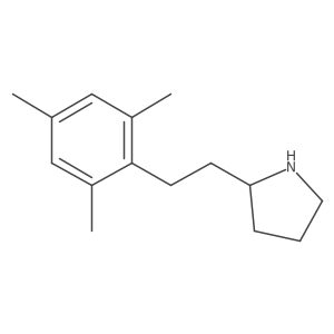 2-[2-(2,4,6-Trimethylphenyl)ethyl]pyrrolidine结构式