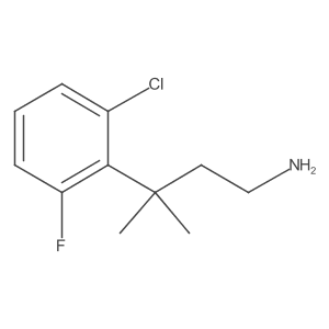 3-(2-Chloro-6-fluorophenyl)-3-methylbutan-1-amine结构式