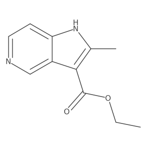 ethyl 2-methyl-1H-pyrrolo[3,2-c]pyridine-3-carboxylate结构式