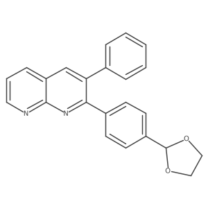 2-[4-(1,3-Dioxolan-2-yl)phenyl]-3-phenyl-1,8-naphthyridine Structure
