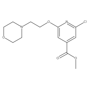 Methyl 2-chloro-6-[2-(4-morpholinyl)ethoxy]-4-pyridinecarboxylate结构式