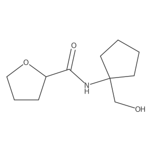 Tetrahydro-N-[1-(hydroxymethyl)cyclopentyl]-2-furancarboxamide结构式